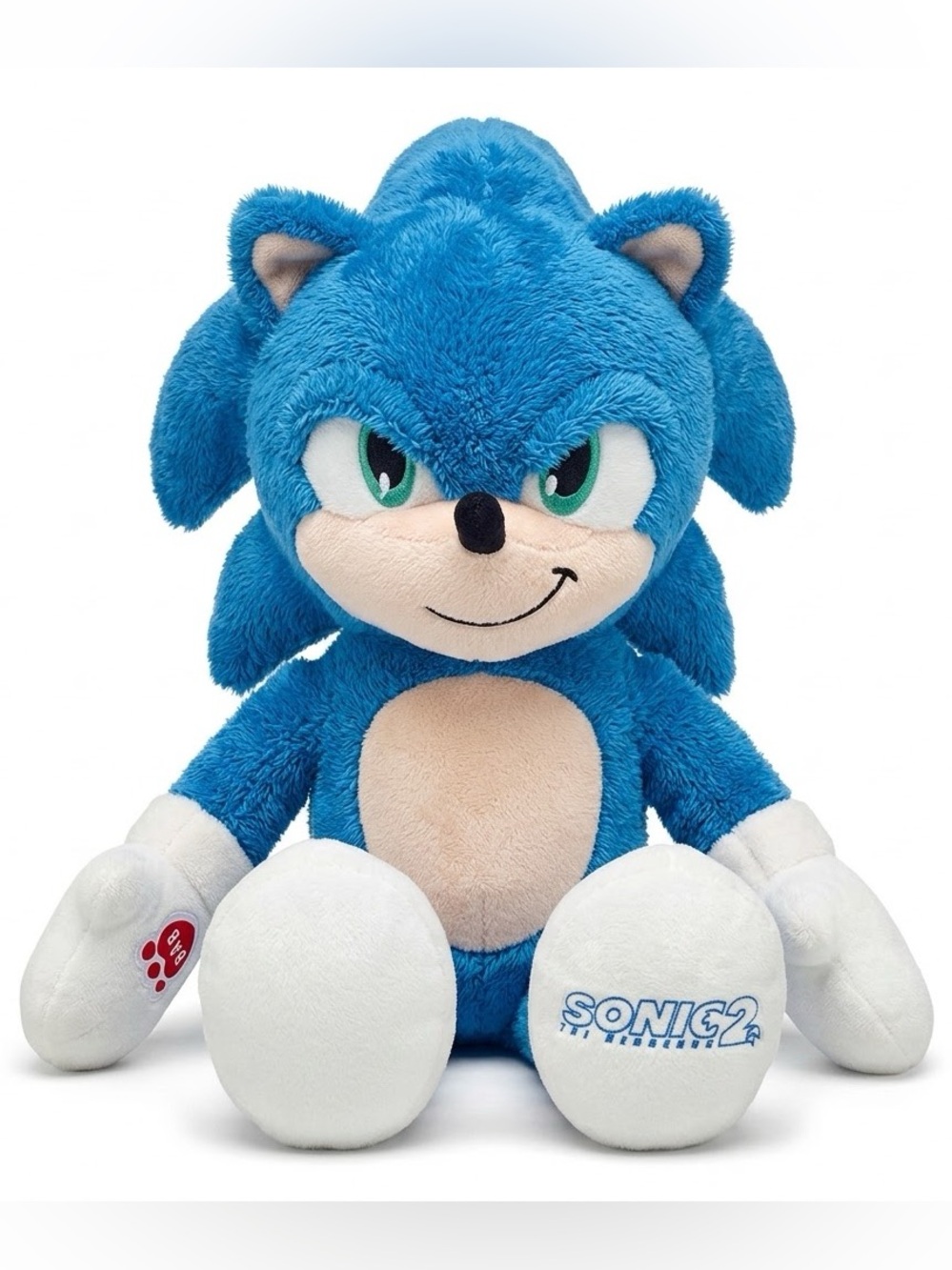 Build-A-Bear Sonic The Hedgehog 2 Plush Blue Movie Edition Stuffed Toy 18”